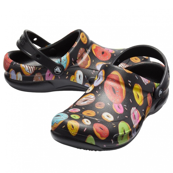 CROCS Other - 🍩🍩🍩Crocs Donut Bistro Non Slip Clog Slip on,Black, Womens 9 Mens Size 7